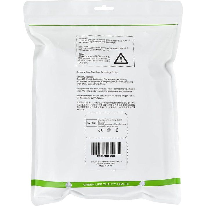 Waszakken groot met handgrepen, 50 x 60 cm, set van 2 met YKK-ritssluiting, fijnmazig voor wasmachine, herbruikbare waszak voor college, slaapzaal en woning