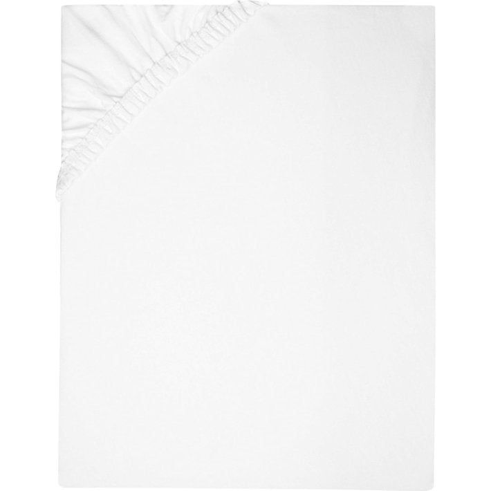 Hoeslaken, 180x200 cm, 100% katoen, 180 g/m², matrashoogte 20 cm, wit Vertaling: Fitted sheet, 180x200 cm, 100% katoen, 180 g/m², matrashoogte 20 cm, wit