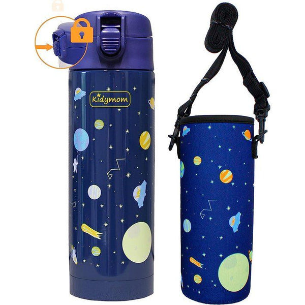 Drinkfles voor kinderen, roestvrij staal, lekvrij, BPA-vrij, geïsoleerd, thermos, drinkflessen voor kleuterschool, outdoor, sport, fiets, eenhoornfles voor kinderen, kleine thermoskan, 350 ml