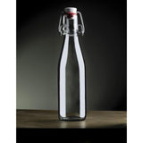 2,4 of 6 x 1 liter beugelfles/fles met beugelsluiting/lege glazen fles met beugelsluiting/wijnfles/fles voor sterke drank/glazen fles voor azijn/olie 1000 ml van , wit