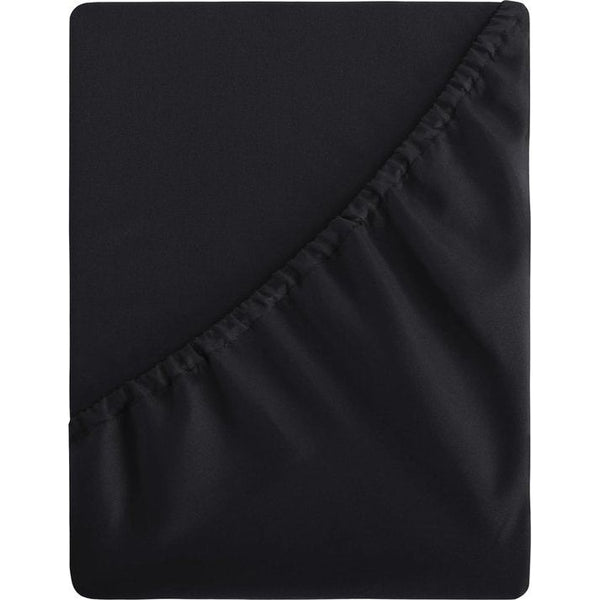 Hoeslaken 180 x 200 cm, bedlaken, boxspringbed, zwart, 180 x 200 cm, gemaakt van premium microvezel, zacht hoeslaken, 180 x 200 cm, geschikt voor matrashoogte van 40 cm, voor waterbed of bed.