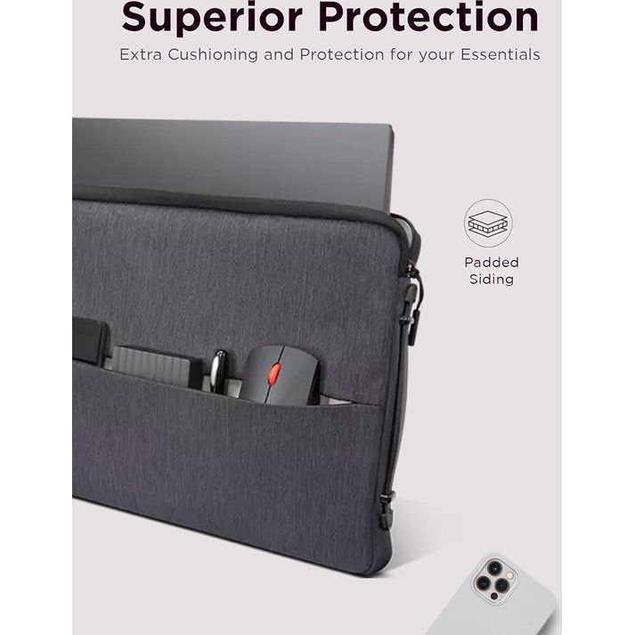 14 inch Laptop Urban Sleeve Case (waterafstotend), werkt met Chromebook (WWCB), grijs, 14 inch