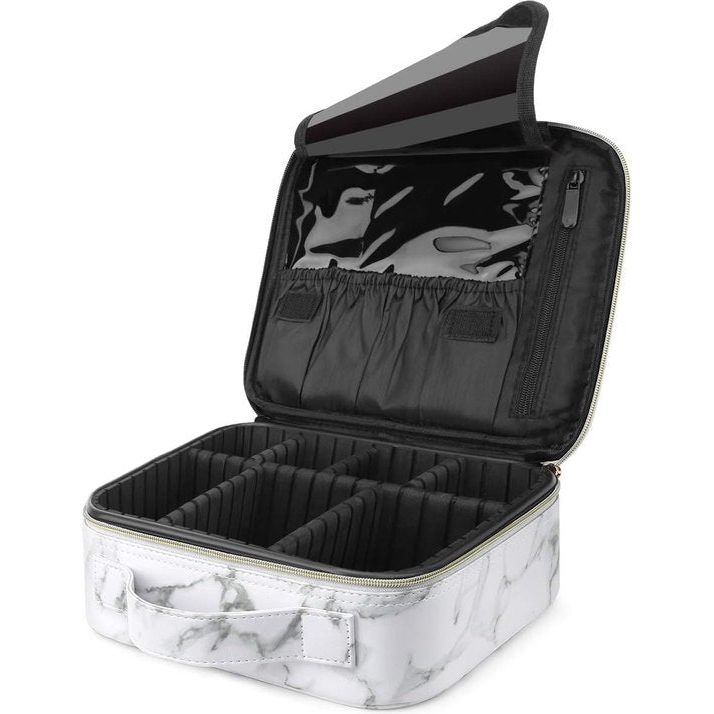 Make-uptasje, organisator van make-uptasjes, professionele make-uptasje, make-uptasje, draagbare make-uptasje, damesreistas met verstelbare verdeler, make-uptasje, opbergtas