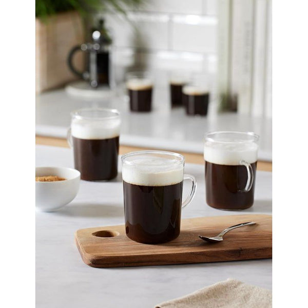 Theeglazen, conisch, ca. 200 ml, van hittebestendig boriumsilicaatglas, set van 6