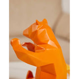 Moderne Sculptuur Decor Bier Standbeeld Woonkamer Kunst Kunstwerk Polyresin Geel Cadeau 31 cm