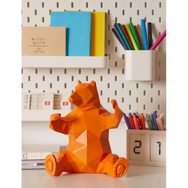 Moderne Sculptuur Decor Bier Standbeeld Woonkamer Kunst Kunstwerk Polyresin Geel Cadeau 31 cm