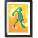 Schilderij Squidward Schilderij Poster Foto, Canvas Foto's Waterbestendig, Muurschilderingen Slaapkamer Badkamer Woonkamer Wanddecoratie, 30 x 40 cm