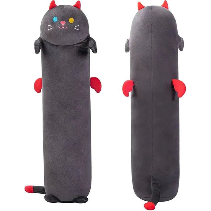 Frooneys Hades - Lange pluche/plush/plushie knuffel kussen - Kawaii Kat Hugger - 90cm