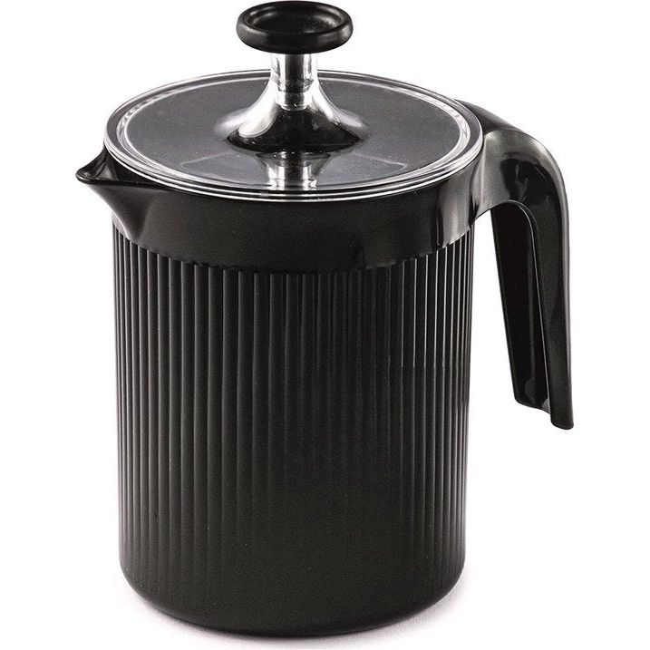 Melkopschuimer handmatig cappuccino maker 0,5 l zwart