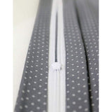 Kussensloop 40 x 60 cm, kinderen en baby, rozegrijs (Made in EU) - kussensloop van katoen met ritssluiting, overtrek ook geschikt voor sierkussens, motief: sterren, patchwork design