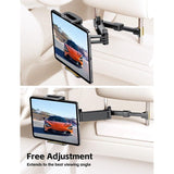 Tablethouder voor in de auto, tablethouders voor in de auto, uittrekbaar, hoofdsteun, tablet-hoofdsteunhouder