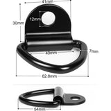 10 stuks V-opbouwring sjorogen V-ring van roestvrij staal met belasting 400 kg voor het vastzetten van lading in personenauto's, kajakken en aanhangers