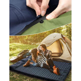 Isomat, camping, zelfopblaasbaar, luchtmatras met ingebouwde pomp, verdikte slaapmat, outdoor met kussen voor wandelen, reizen, turquoise blauw