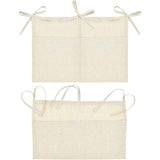 2 stuks babybedorganizer, hangende opbergvakken voor kinderkamer, babybedtassen, opbergzakken voor bedden, voor luiers, kleding, speelgoed