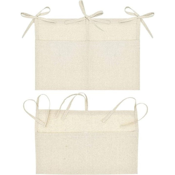 2 stuks babybedorganizer, hangende opbergvakken voor kinderkamer, babybedtassen, opbergzakken voor bedden, voor luiers, kleding, speelgoed