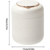 Sieradendoos, draaibaar sieradenopberger met spiegel, 4 niveaus, lichtbestendige sieradendoos voor ringen, oorbellen, armbanden, kettingen