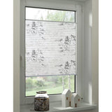Bella Pleated Blind, No Drilling Required, Opaque, Translucent, Easy to Shorten in Width, White, 40 x 130 cm (W x H)