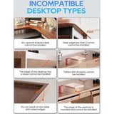 Kabelmanagement onder het bureau, zonder boren, ondertafel, kabelgoot bureau, kabelmand voor het beheren van kabels en stopcontacten, 35 x 13 x 12 cm, zwart