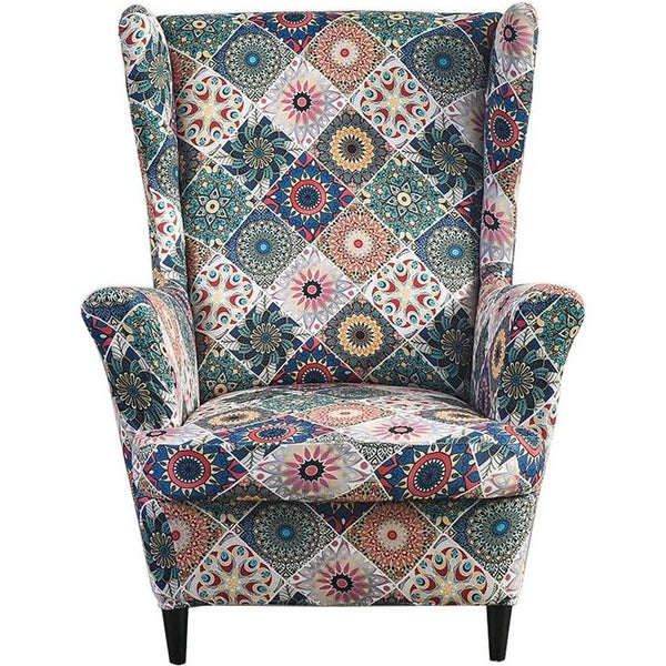 Oorfauteuilhoezen, fauteuilhoezen voor oorfauteuils, bedrukte oorfauteuilhoezen, fauteuilhoes voor woonkamer, 2-delig, een droomgordijn