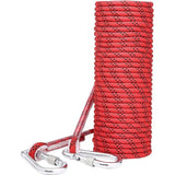 Professioneel nylon klimtouw, 8 mm veiligheidskabel met karabijnhaak, draaggewicht 950 kg, voor wandelen, bergbeklimmen, outdoor, sport, kamperen, speleologie