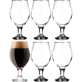 Bier Tulpen Bierglazen Set 6 Stuks 500ml (max. 560ml) Bier Mokken Glas Draaibare Pilsner Glazen Altbierglas