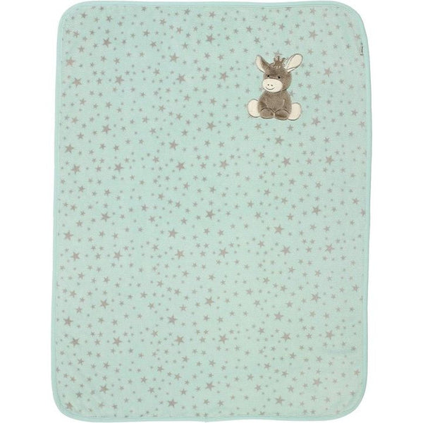 Pluche deken leeftijd: Voor baby's vanaf de geboorte, 75 x 100 cm, turquoise/meerkleurig