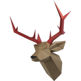 Yona DIY hertenkop Papercraft kit, Abstrakte Low Poly Animal DIY kits, Woningdecor, kids crafts kits, Cadeau, origami 3D, Papier sculptuur, 3D puzzel, Papercraft set voor volwassenen