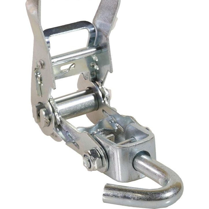 Planet Spanbanden, 4 stuks, auto transport 2000 daN / 2,9m / 35 mm, oranje, wielvergrendeling, bandriem, sjorriem, wielbeveiligingsgordel DIN EN 12195-2