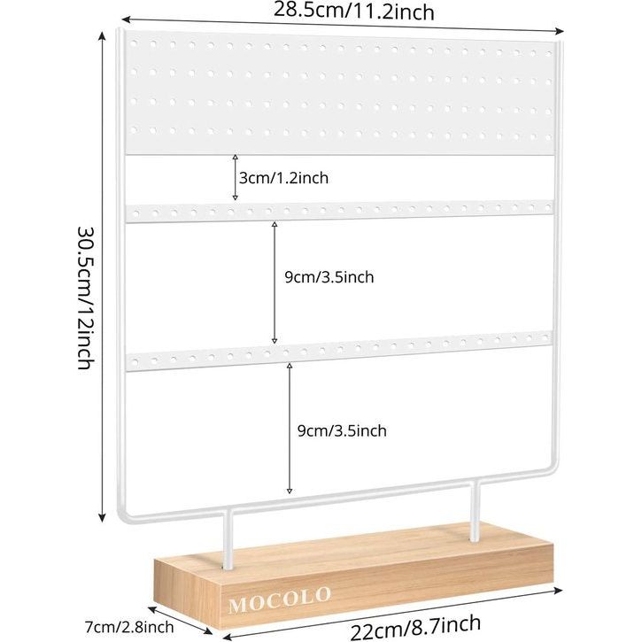 Organizerstandaard, displayhouder voor studs, oorbelhouder, standaard voor het ophangen van studs en oorbellen