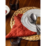 Placemat van zeegras - waterhyacint, set van 6 placemats, afwasbaar, 35 cm, rond (waterhyacint, 4 stuks)