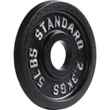 Gietijzeren gewichtsplaat voor krachttraining, gewichtheffen en crossfit, 1 inch of 2 inch, standaard of Olympisch