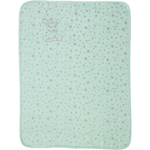 Pluche deken leeftijd: Voor baby's vanaf de geboorte, 75 x 100 cm, turquoise/meerkleurig