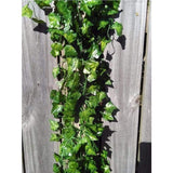 Bladslinger, bladeren, decoratie, kunstgroen, klimop, planten voor thuisdecoratie, binnen en buiten, (Ivy Leaves/16 stranden)