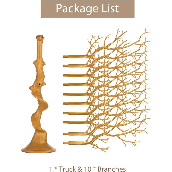 Kunstdecoratie boom wensboom kerstboom voor tafels bruiloft feest, perfect voor Pasen, oogstfeest, thuis, festival, feest, Kerstmis, bruiloft, receptietafel, decoratie, goud