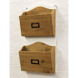 DanDiBo Wandstelling wit hout krantenstandaard plank keuken 45 cm Shabby keukenrek krantenhouder