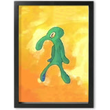 Schilderij Squidward Schilderij Poster Foto, Canvas Foto's Waterbestendig, Muurschilderingen Slaapkamer Badkamer Woonkamer Wanddecoratie, 30 x 40 cm