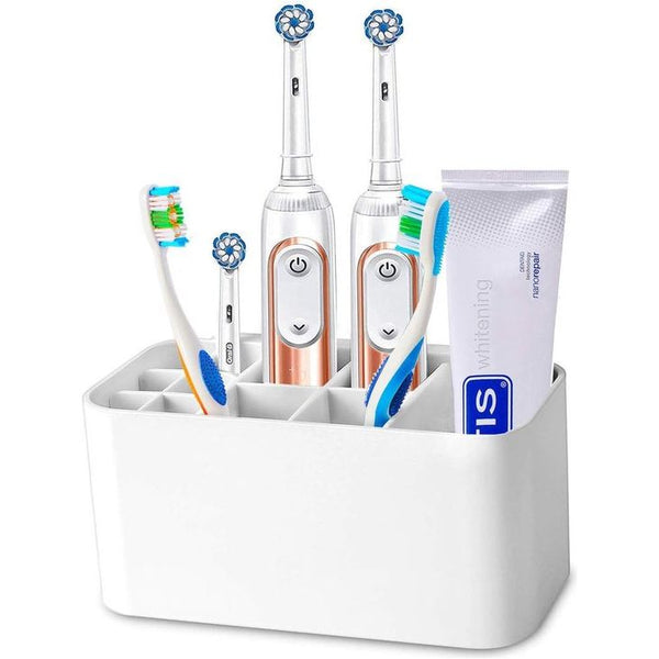 Elektrische tandenborstelhouder voor alle soorten tandpasta en tandenborstel, op tafel of aan de muur