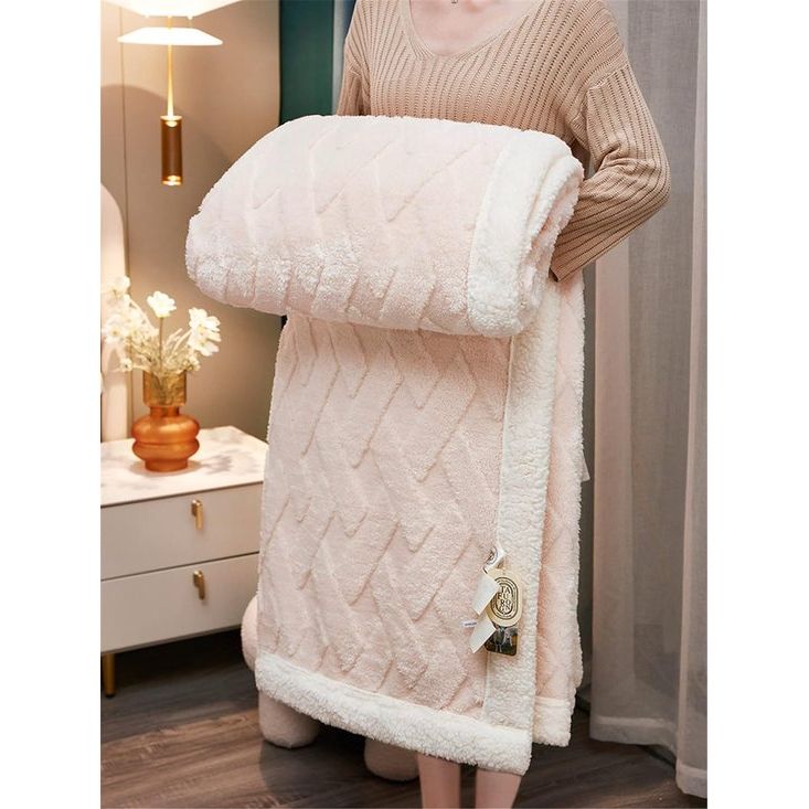 Wollige Sherpa knuffeldeken, hoogwaardige schapendeken, super warme fleecedeken als bankdeken, sprei of woondeken, bankdeken, beige, 150 x 200 cm