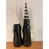 Kerstdecoratie Verlichte decoratieve figuur engel Kabouter Kerstman Mintwit Set van 2