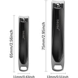 2 stuks nagelknipperset voor vingernagels en teennagels, nagelclipper vingernagelknipper (dermatologen ontwikkeld), geschikt voor elk nageltype