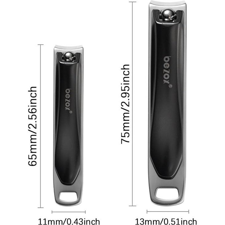 2 stuks nagelknipperset voor vingernagels en teennagels, nagelclipper vingernagelknipper (dermatologen ontwikkeld), geschikt voor elk nageltype
