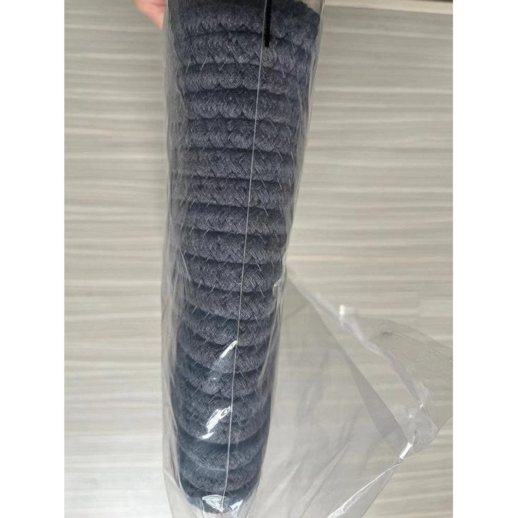 Opbergmand voor kinderen, babyspeelgoed, katoenen touw, gevlochten wasmand, klein, opvouwbaar, kinderkamer, decoratie, mand, grijze beer (28 x 28 x 24 cm)