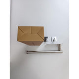 keukenrolhouder zonder boren met 2 zelfklevende haken, RVS houder voor Zewa keukenrol, keukenrolhouder voor wand en onder keukenkasten (zilver)