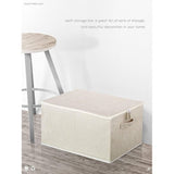 Opvouwbare opbergdoos stof 43x34x23 cm, set van 2