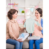 Pak van 30 fluwelen kleerhangers voor baby's (29 cm breed) - kinderkleerhangers met roségouden haken, antislip fluwelen kleerhangers voor kledingkast, 360° draaibare haken, voor baby-/peuter-/kinderkleding (grijs)