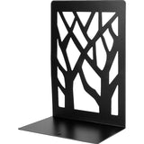 Set of 6 Metal Bookends, Heavy Bookends, Scratch-Resistant and Non-Slip Bookends, Black for Children, Office, Living Room and Study Room, School, Bookstore and Library (17 x 12 cm)