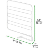 Set van 4 plank verdelers voor de kledingkast – praktisch kledingkastsysteem van metaaldraad – nuttig reksysteem zonder boren – wit