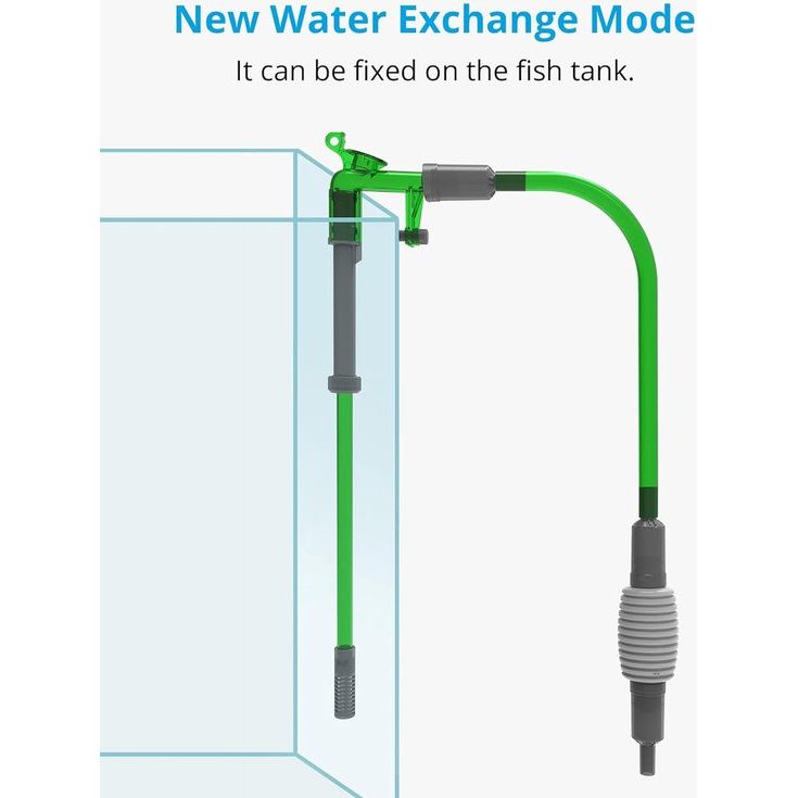 Aquarium waterwisselaar, grindreiniger voor aquarium, waterverversing en reiniging, handbediende stofzuiger, vloerreiniger