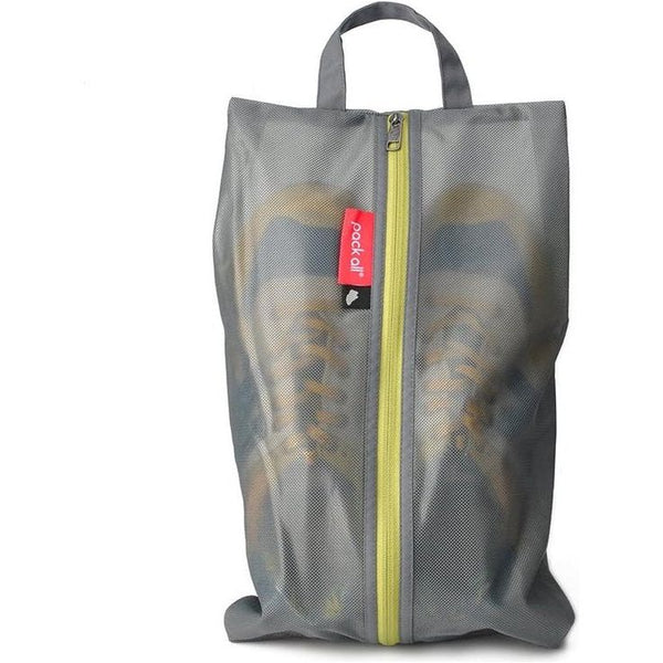 Waterdichte reisschoenentas Schoenorganizer Schoenentas met ritssluiting voor heren en dames (grijs)