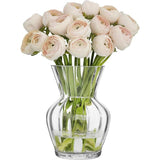 Vaas,hoogte: 27,5 cm, diameter: 19,5.transparant